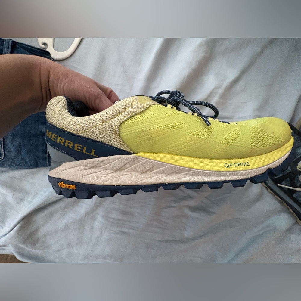 Merrell Blue and Yellow Athletic Shoes